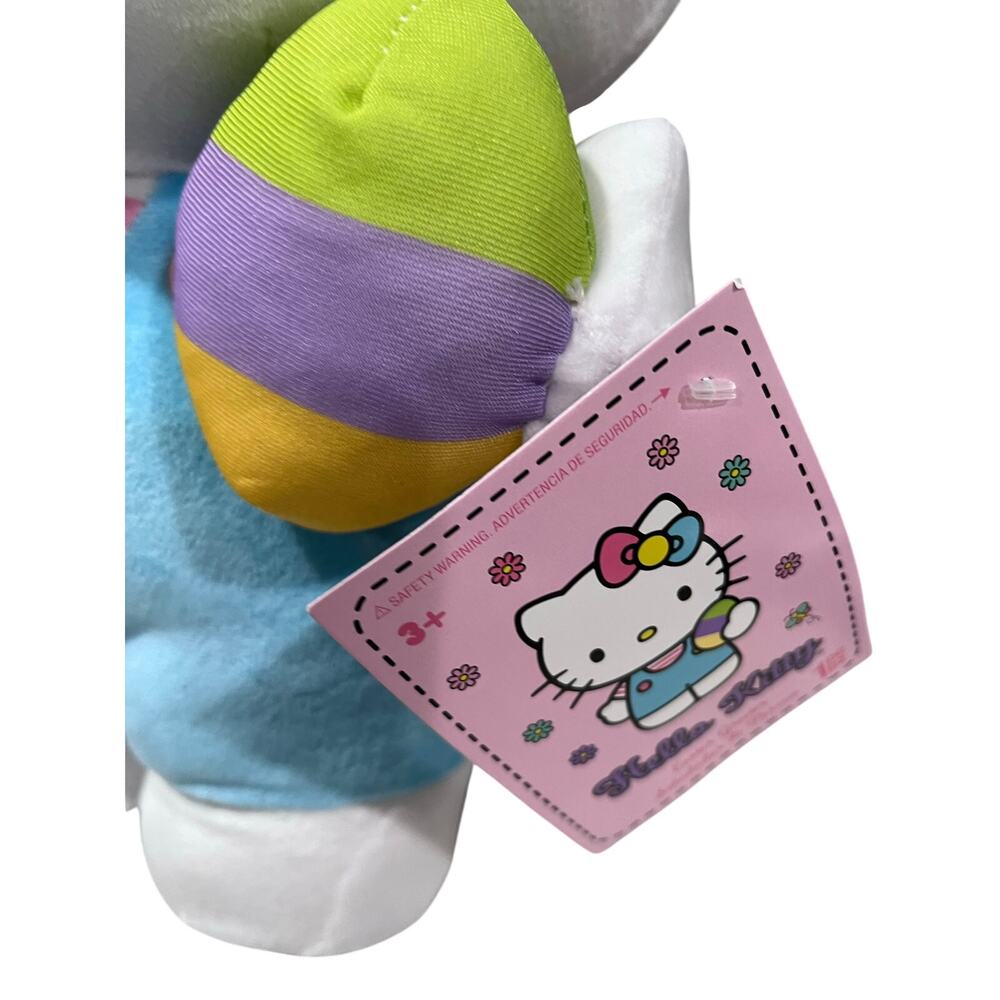 Hello Kitty Plush Stuffed Toy Pastel Outfit Easter Egg Sanrio New w/ Tag - Picture 3 of 6